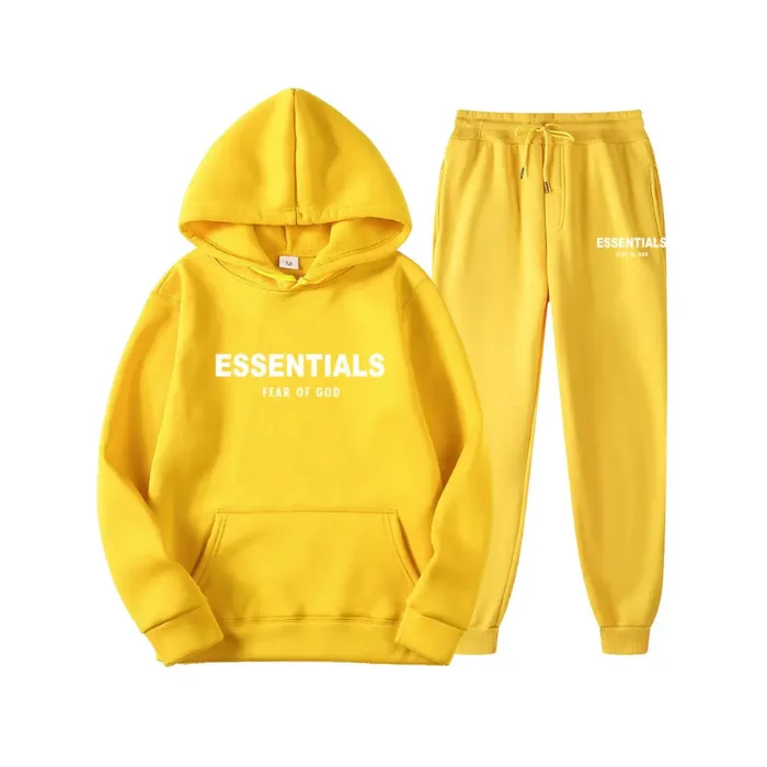 Chandal-amarillo-Essentials Chandal Amarillo Essentials