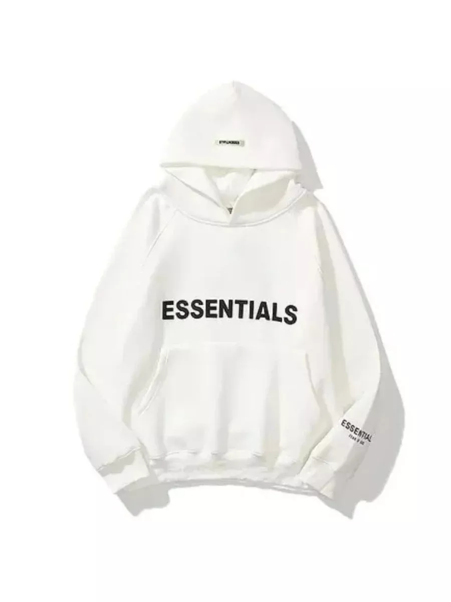 blanco-essentials-sudadera Blanco Essentials Sudadera