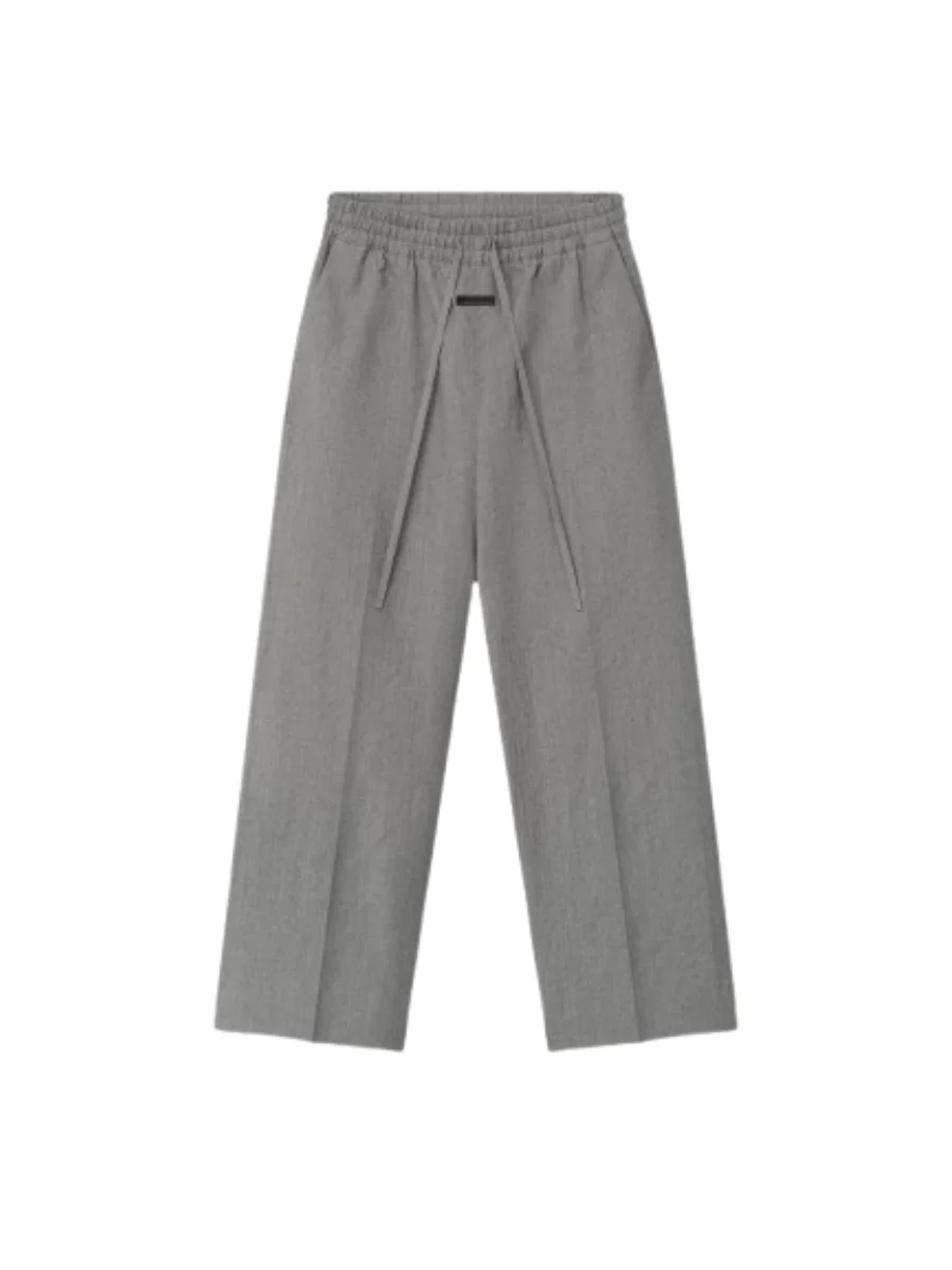 Essentials-Gris-Pantalones Essentials Gris Pantalones